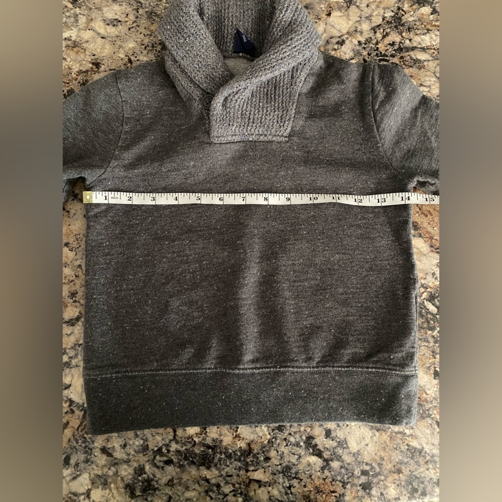 GapKids - Gray - Sweater Shawl Neck Sweatshirt - XS 4-5 - Picture 7 of 7
